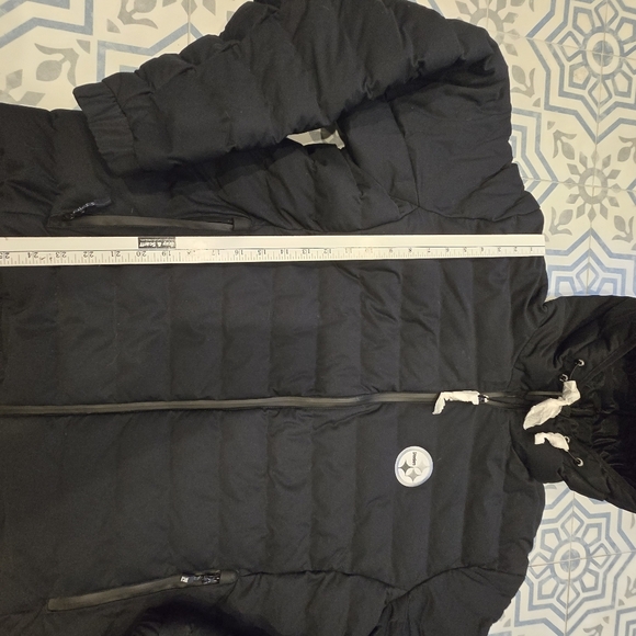 Steelers Black Puffer Jacket - Picture 3 of 9